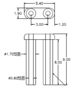 DRILL HOLE for quality sunglasses
