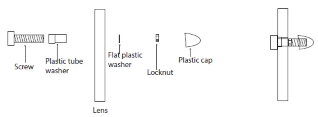 Preferred screw-mount components for quality sunglasses