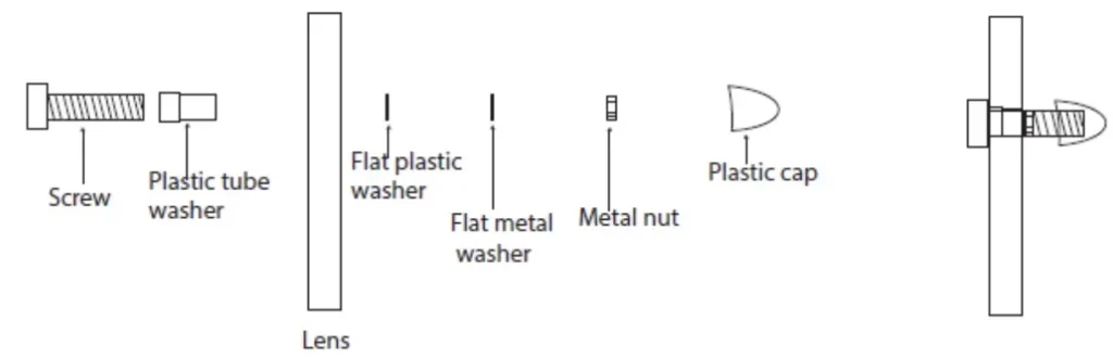 Secondary screw-mount components for high quality sunglasses