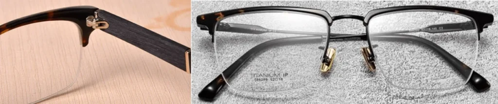 Semi-Rimless for high quality sunglasses