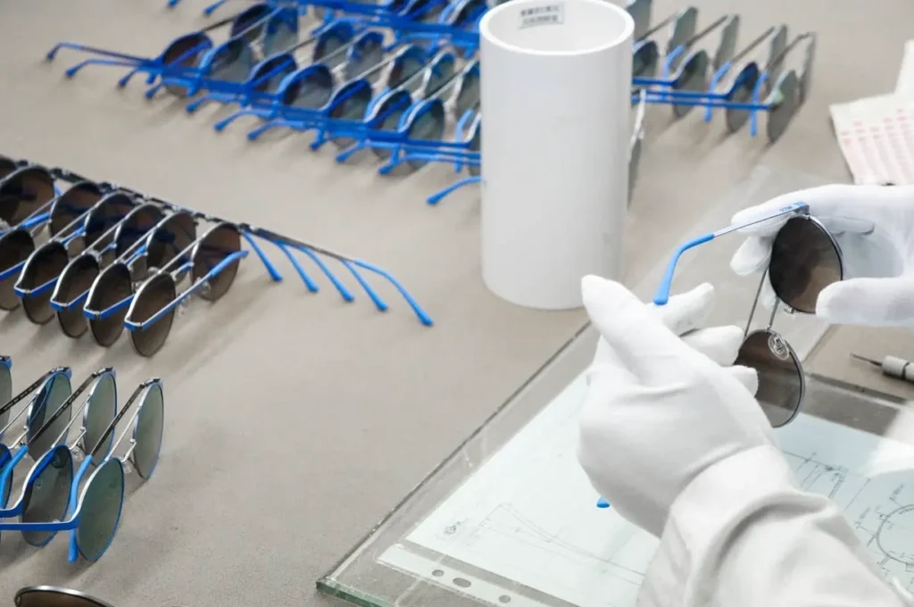 sunglasses production