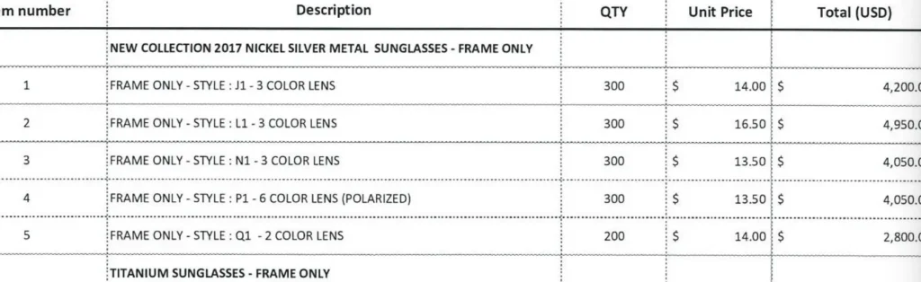 eyeglass frame manufacturer