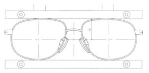 glasses frame width